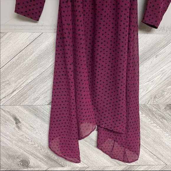 Wukogals | Willow Chiffon Asymmetric Dress Dot XXS - Picture 8 of 13